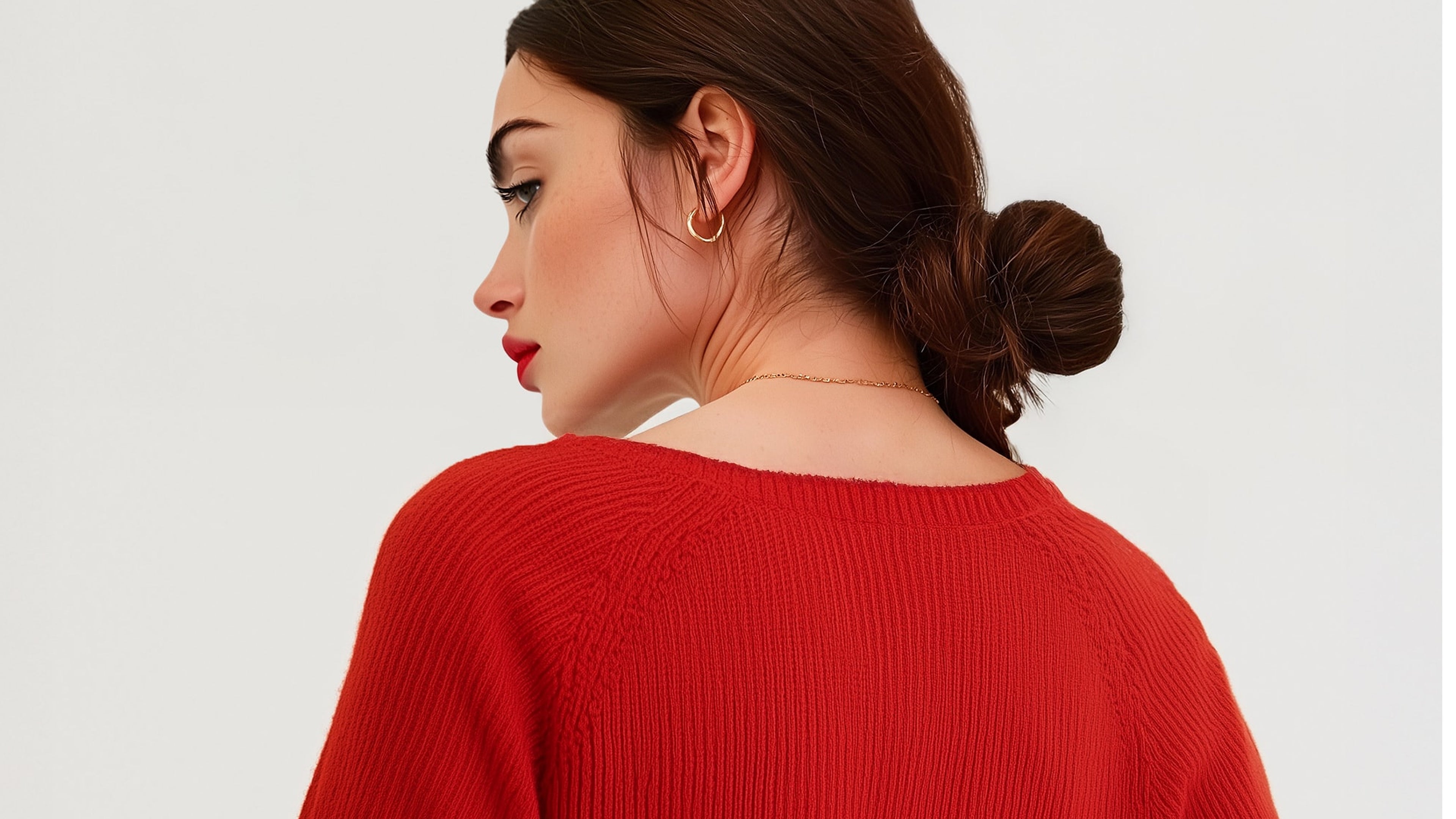How to Make a Red Sweater Your Statement Piece