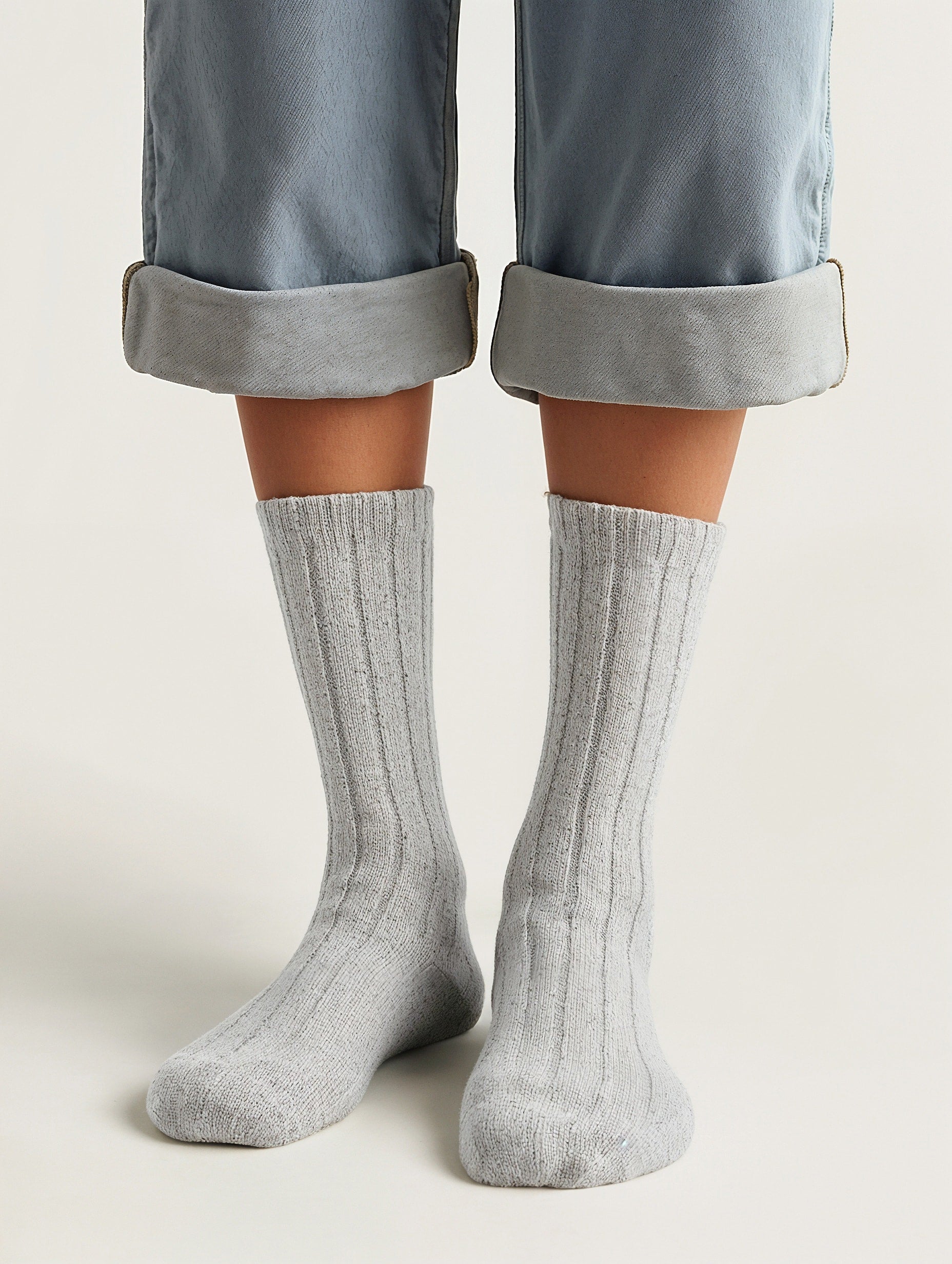 Ribbed Crew Sock 2