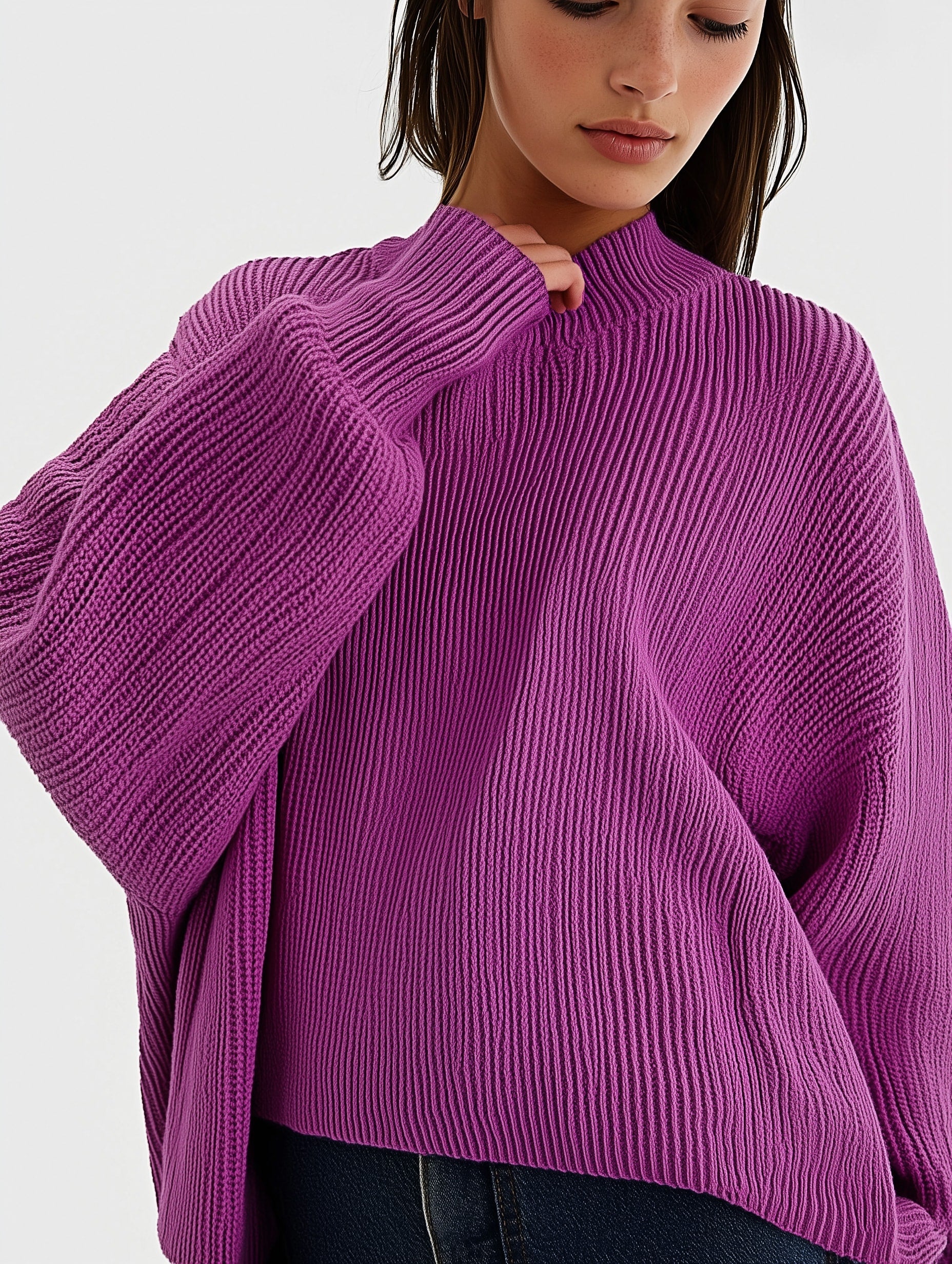 Oversized Crinkle Sweater 3
