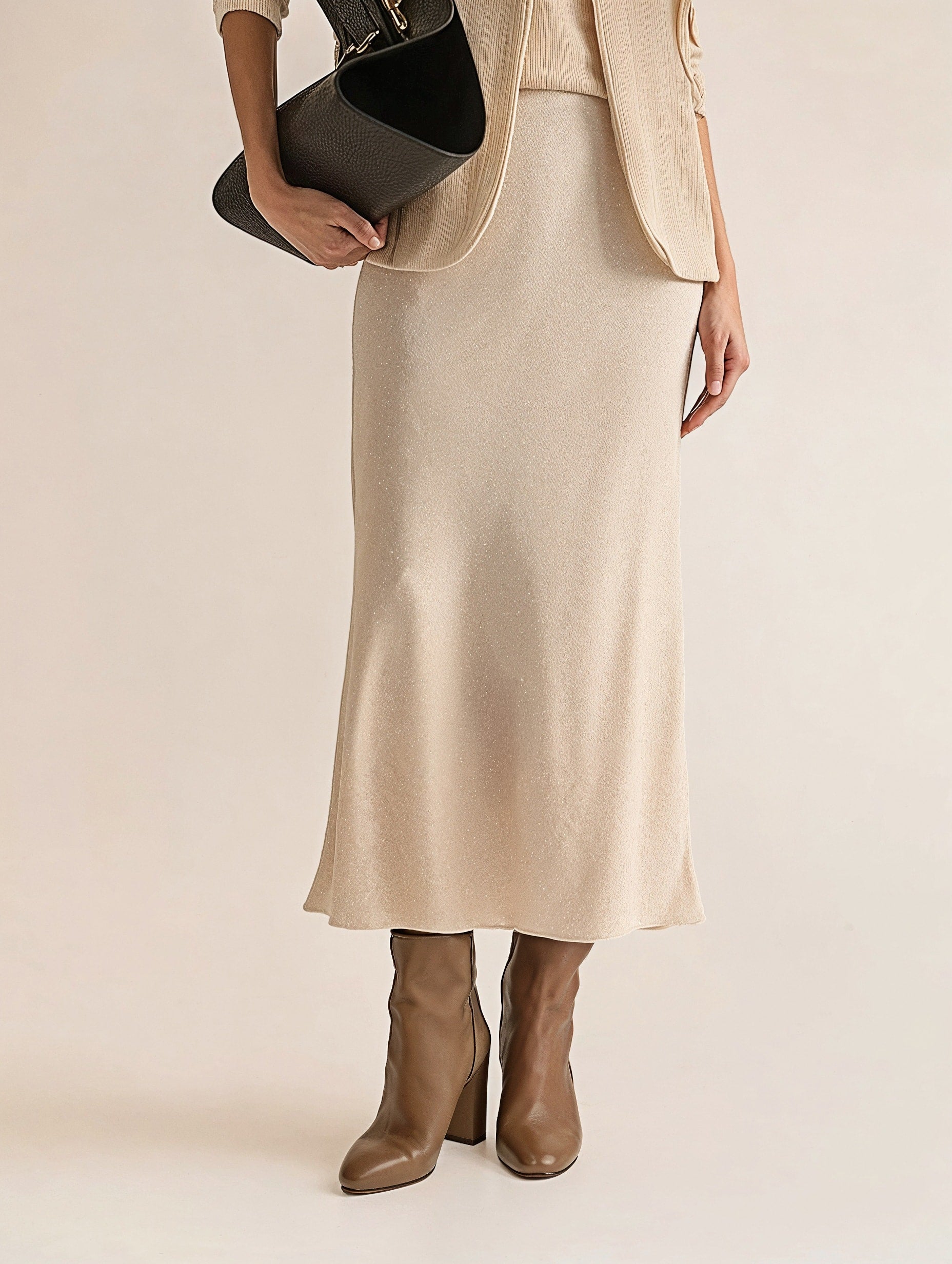 Bias Cut Satin Skirt 3