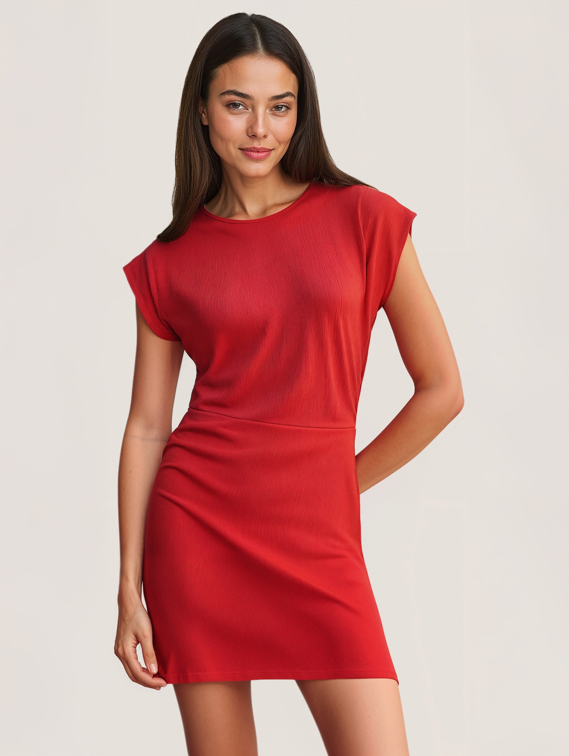 Cap Sleeve Mini Dress
