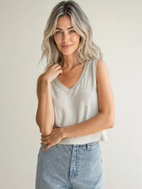 Sleeveless V-Neck Top