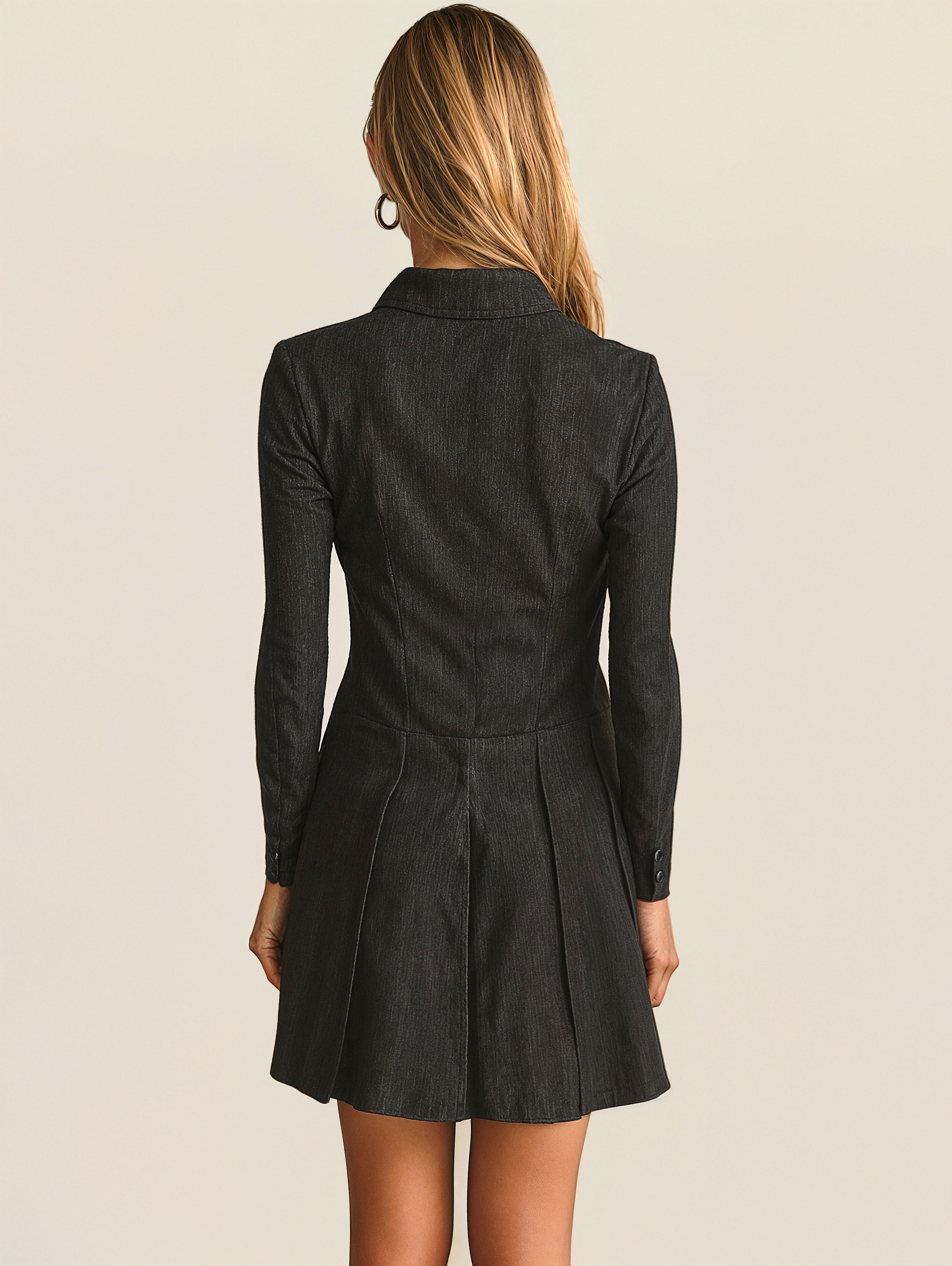 Button-Up Pleated Dress 2