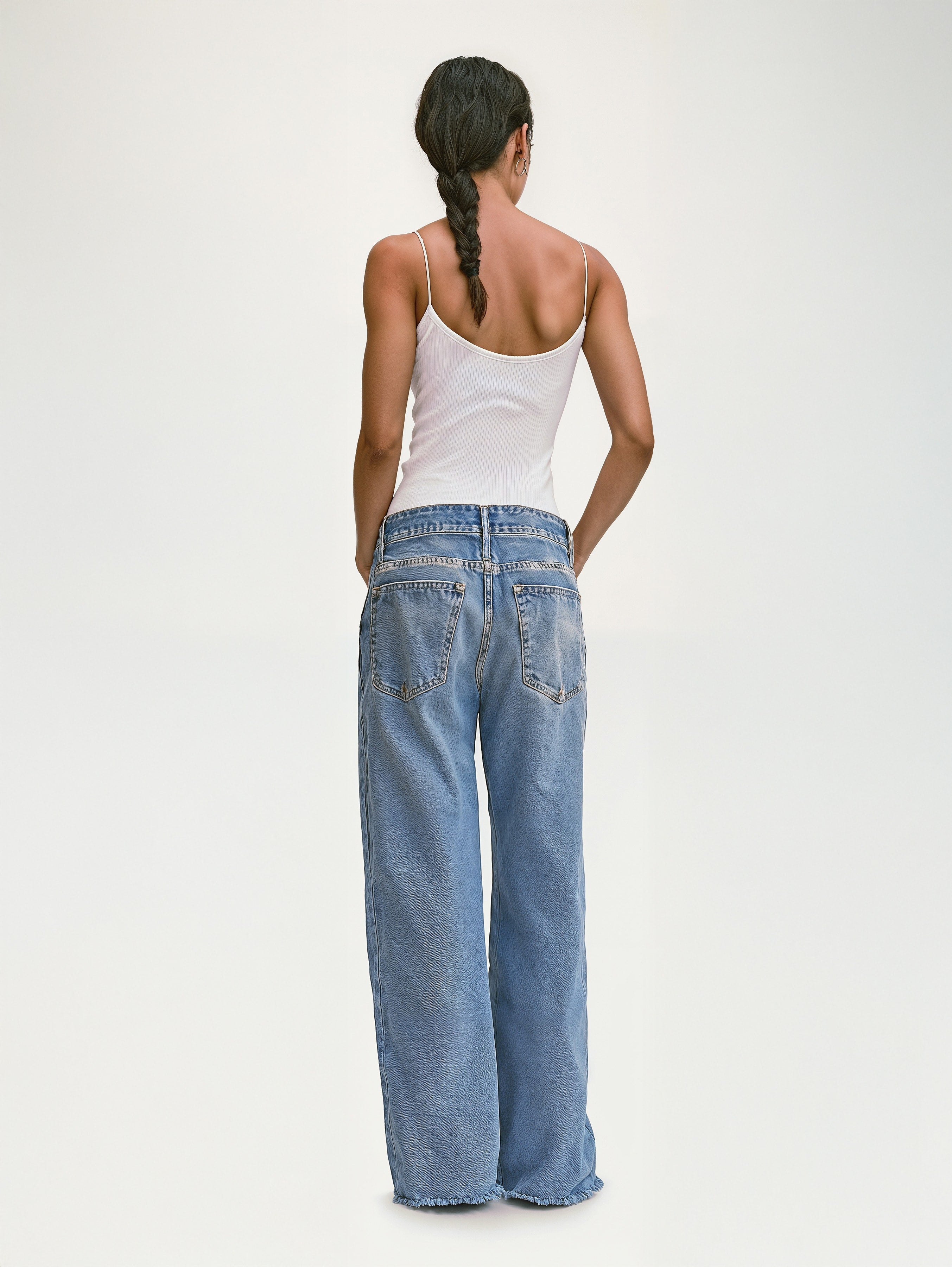 Distressed Wide Leg Jeans 3